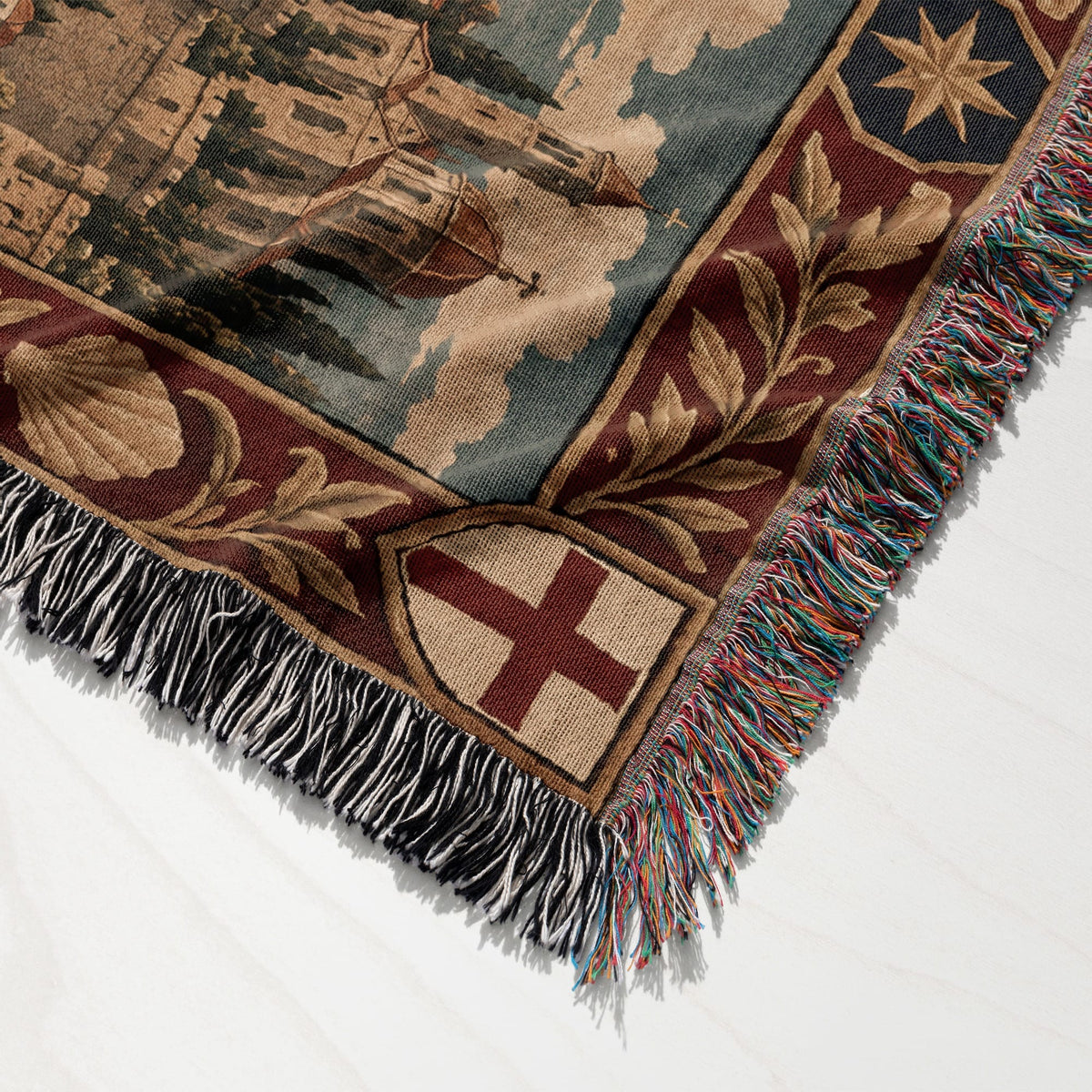 CalmNestStyle Saint George Sunset Over the Sea jacquard woven blanket