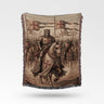 Baldwin The Leper King Leading An Army Baldwin IV Woven Blanket
