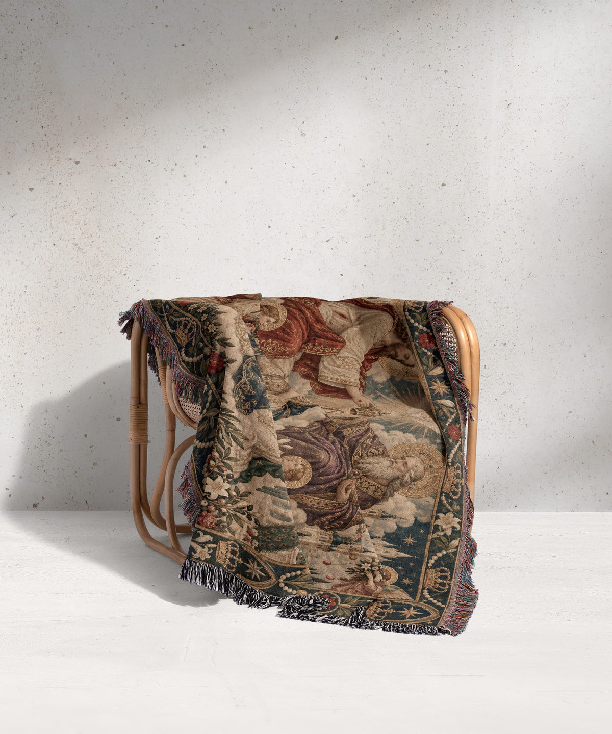 CalmNestStyle The Coronation of Mary jacquard woven blanket