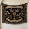 Byzantine Crowns Woven Blanket I Name & Est. Date