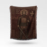 Sveti Tsar Lazar Byzantine Warrior Woven Blanket