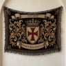 Templar Crown Woven Blanket I Name & Est. Date