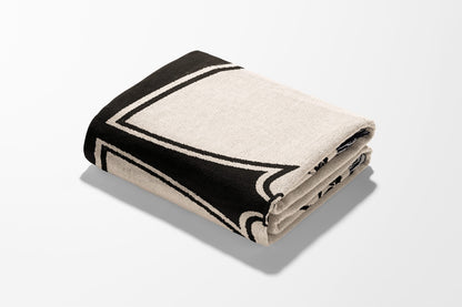 CalmNestStyle Templar Cross Heraldic Woven Blanket jacquard woven blanket