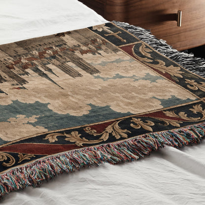 CalmNestStyle Joan of Arc at Orleans jacquard woven blanket