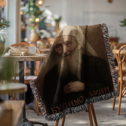 Cozy Home Accent with Bearded Man Image Blanket