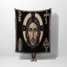 Sacred Icon Jesus Woven Blanket: Faith