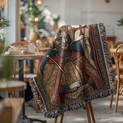 Majestic Medieval Knight Design Artistic Tapestry