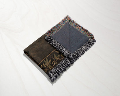 MyDesigns Saint Lazarus I Green Maltese Cross at Jerusalem jacquard woven blanket