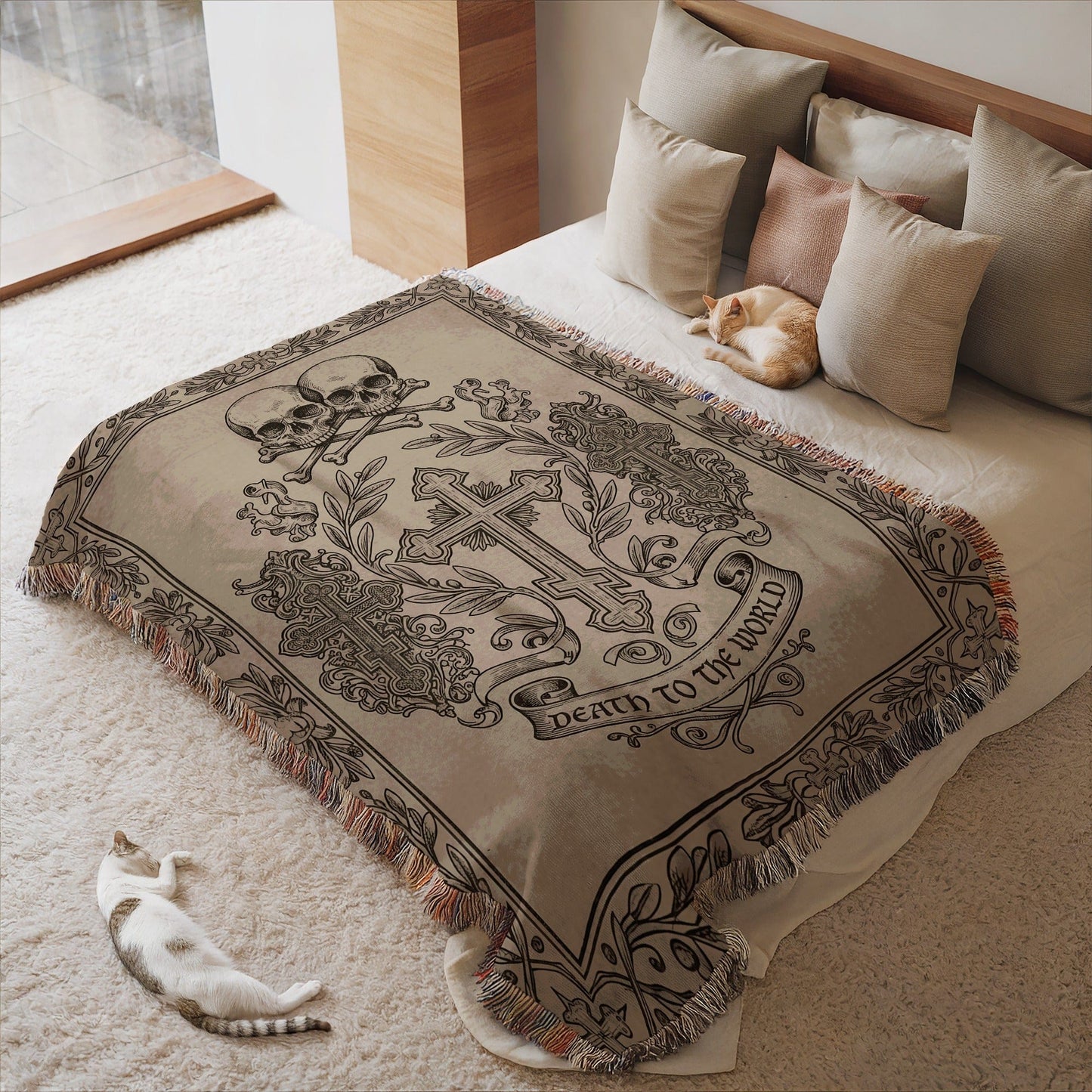 Death to the World Blanket with Artwork Design