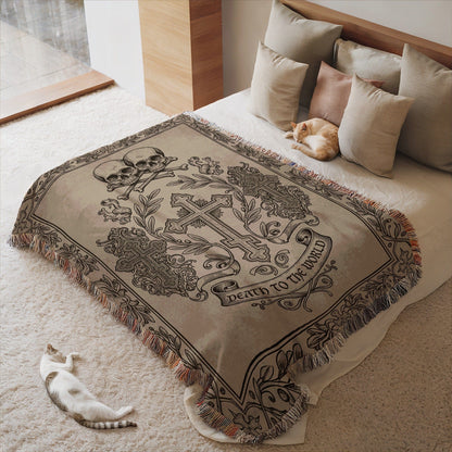 Death to the World Blanket with Artwork Design