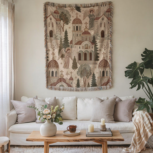 Cozy Living Room Artistic Tapestry for Wall Decor