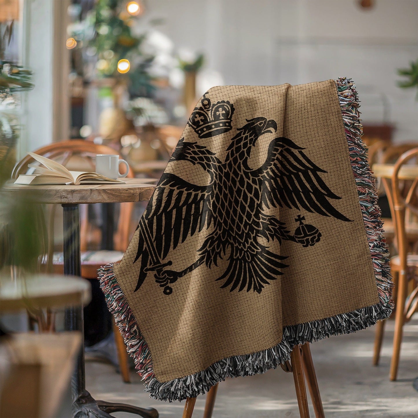 Luxurious Double Headed Eagle Tapestry Blanket