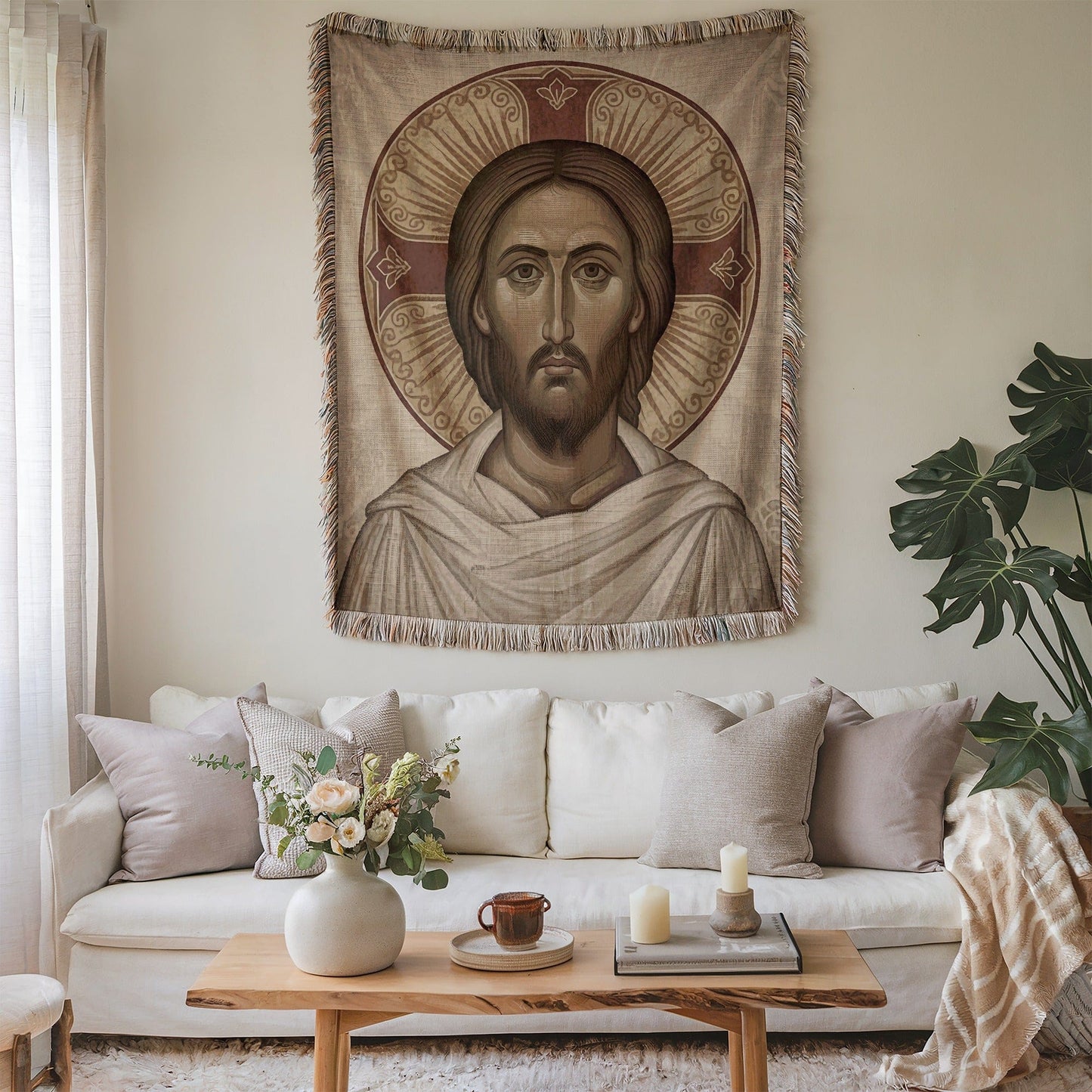 Stunning Artwork Wall Hanging Religious Tapestry Decor