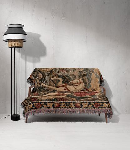 CalmNestStyle Saint George At the River jacquard woven blanket