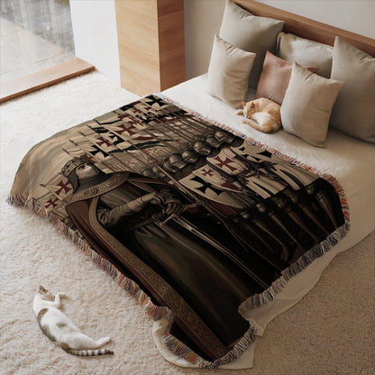 Templar Knights Decor Blanket for Distinctive Bedrooms
