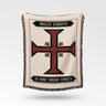 Templar Cross Woven Blanket: Miles Christi