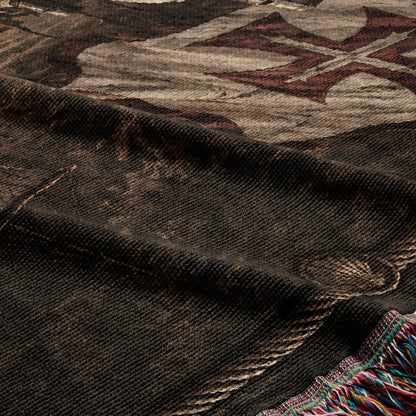 MyDesigns Order of Christ – The Caravel at the Quay jacquard woven blanket