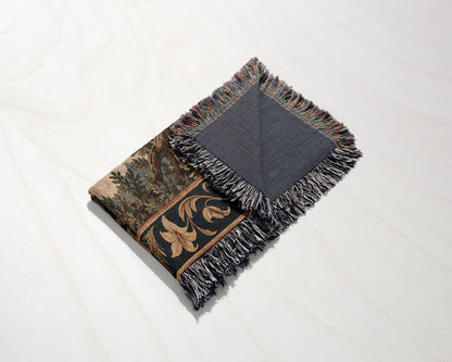 CalmNestStyle Resurrection Morning at the Empty Tomb jacquard woven blanket