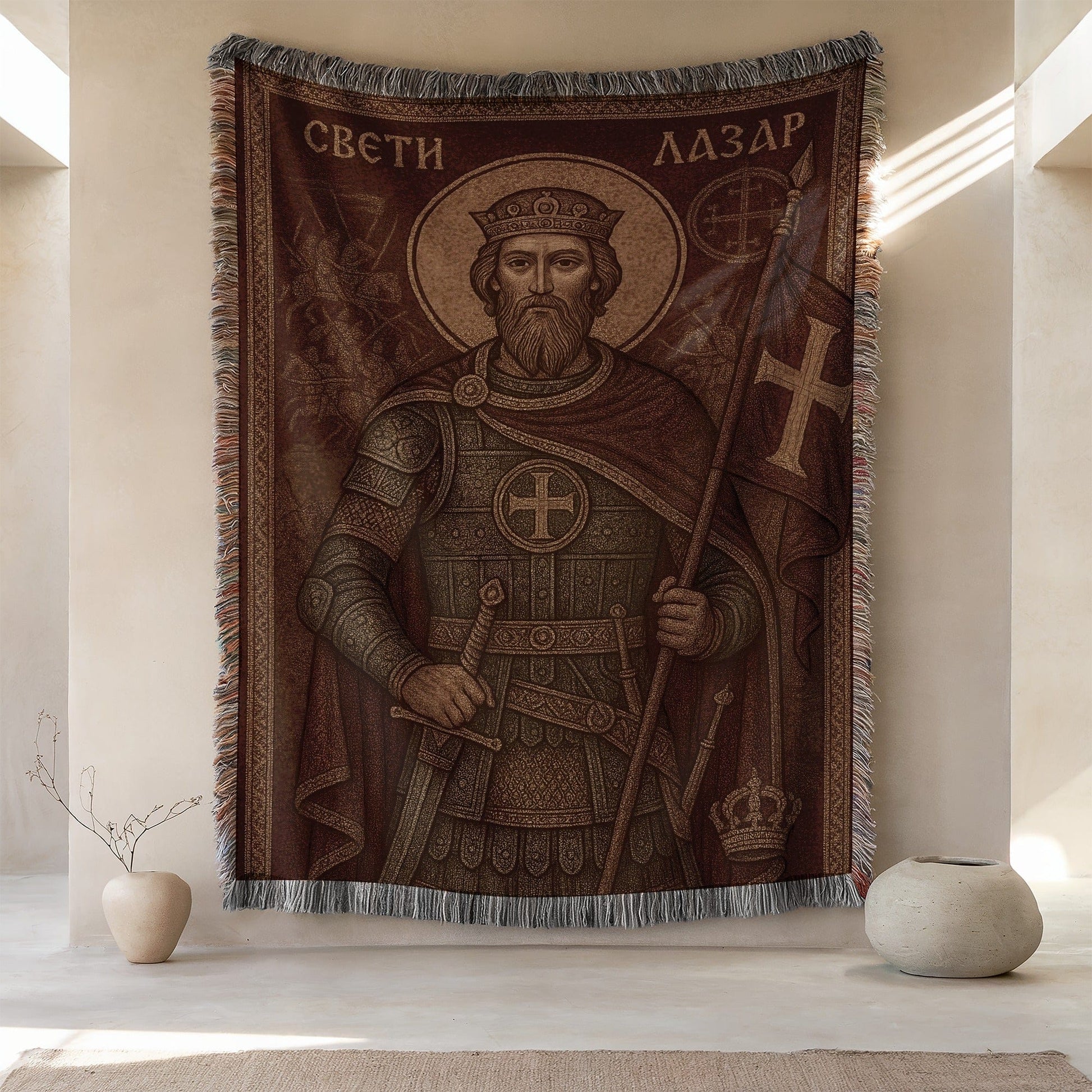 Saint Lazar King Illustration Decorative Tapestry