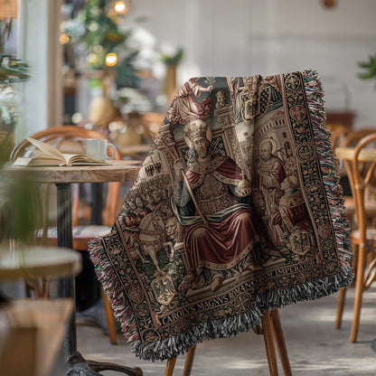 Luxurious medieval design featuring royalty blanket