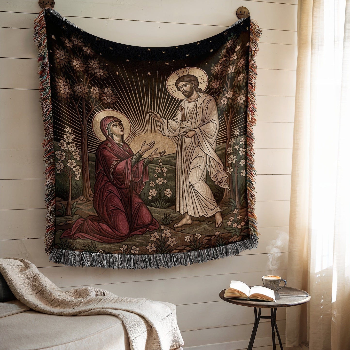 Religious Themed Decorative Wall Tapestry for Home Decor