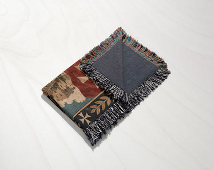 CalmNestStyle Knights of Malta Defending the Fortress Woven Blanket jacquard woven blanket