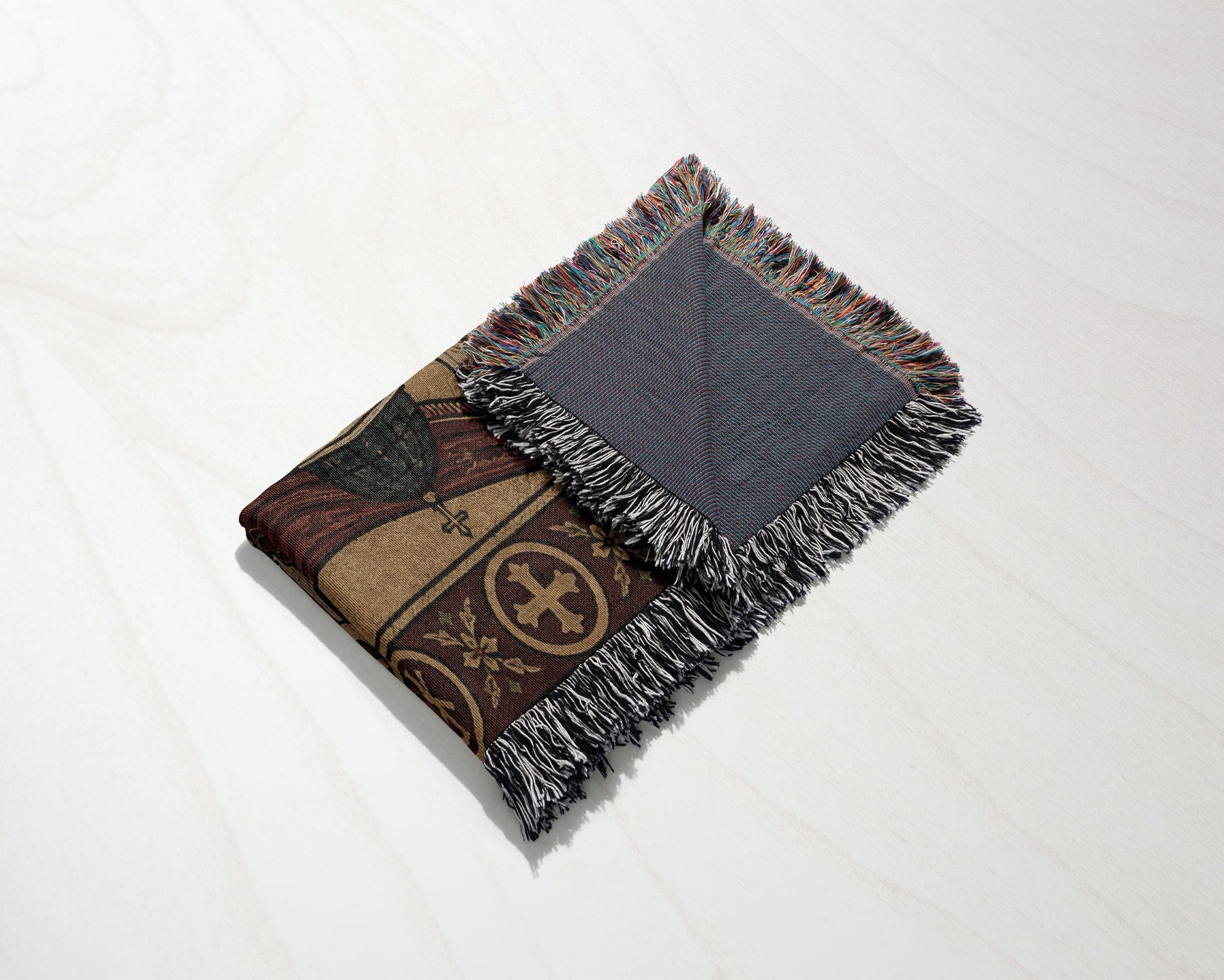 MyDesigns Crimson Last Supper Horizontal Tapestry - Byzantine Woven Throw jacquard woven blanket