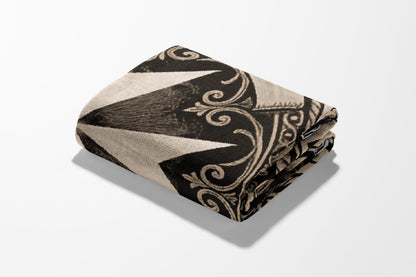 CalmNestStyle Sigillum Hospitalis Sancti Ioannis Maltese Cross Woven Blanket jacquard woven blanket