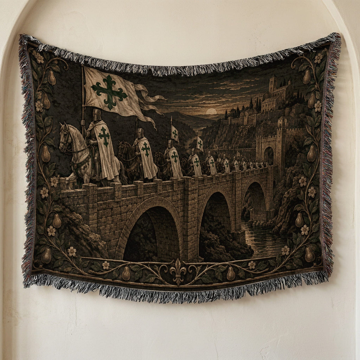 MyDesigns Order of Alcántara I The Standard at the Bridge jacquard woven blanket
