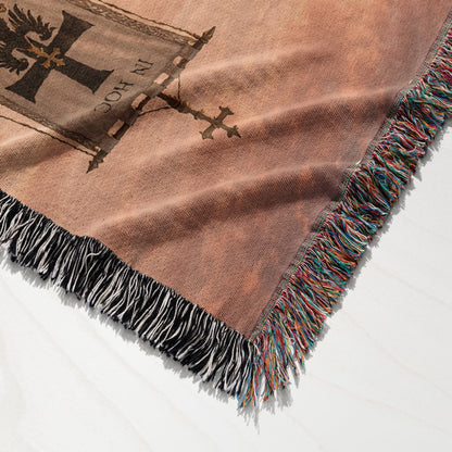 CalmNestStyle Deus Lo Vult The Crusader Host jacquard woven blanket