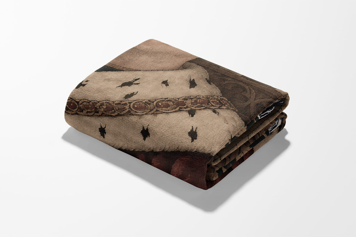 MyDesigns The Crowned King I Your Portrait, Woven jacquard woven blanket