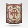 Non Nobis Domine Medieval Templar Prayer Woven Blanket