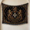 Order of Saint John Hospitallers Corner Cross Crest Woven Blanket