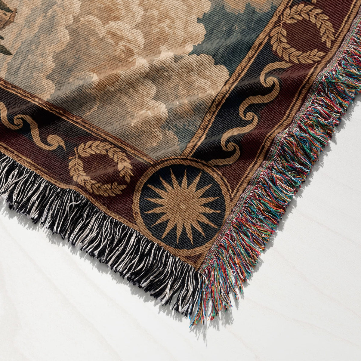 CalmNestStyle Constantine Vision of the Cross jacquard woven blanket