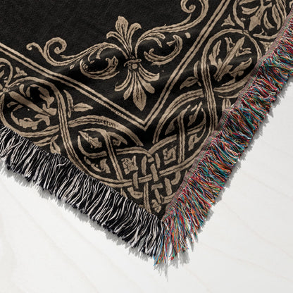 CalmNestStyle Tradition of Service Legacy of Faith Cross Woven Blanket jacquard woven blanket