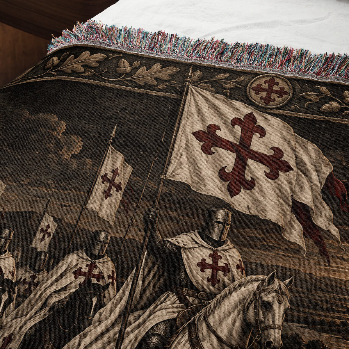 MyDesigns The Great Banner and the Host jacquard woven blanket