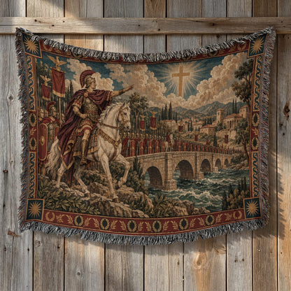 CalmNestStyle Constantine In Hoc Signo Vinces jacquard woven blanket