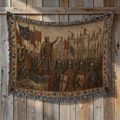 CalmNestStyle Baldwin IV Addresses His Army jacquard woven blanket