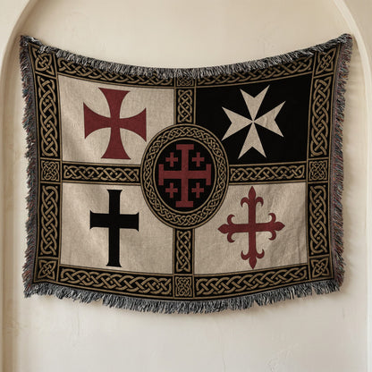 MyDesigns Medieval Wall Hanging – Order of Calatrava & Crusader Knights Woven Blanket jacquard woven blanket