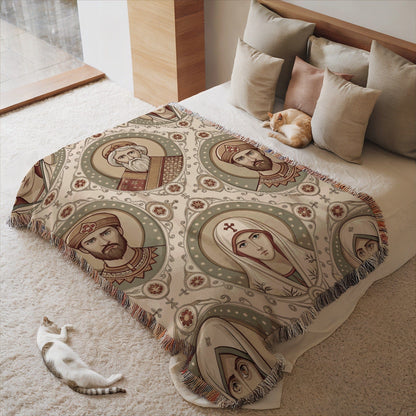 Regal Historical Figures Design Cozy Throw Blanket