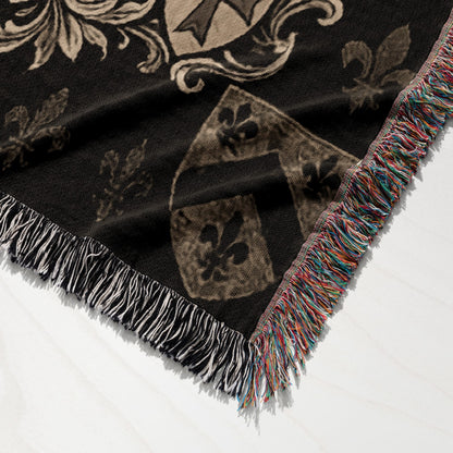 CalmNestStyle Sigillum Hospitalis Sancti Ioannis Maltese Cross Woven Blanket jacquard woven blanket