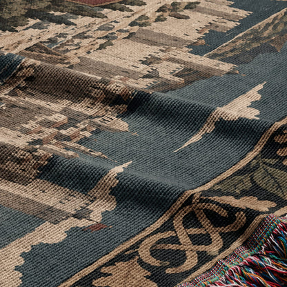 CalmNestStyle Richard the Lionheart at Acre jacquard woven blanket