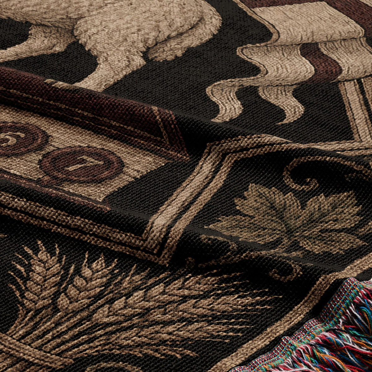 CalmNestStyle Agnus Dei Sacred Art Woven Blanket jacquard woven blanket