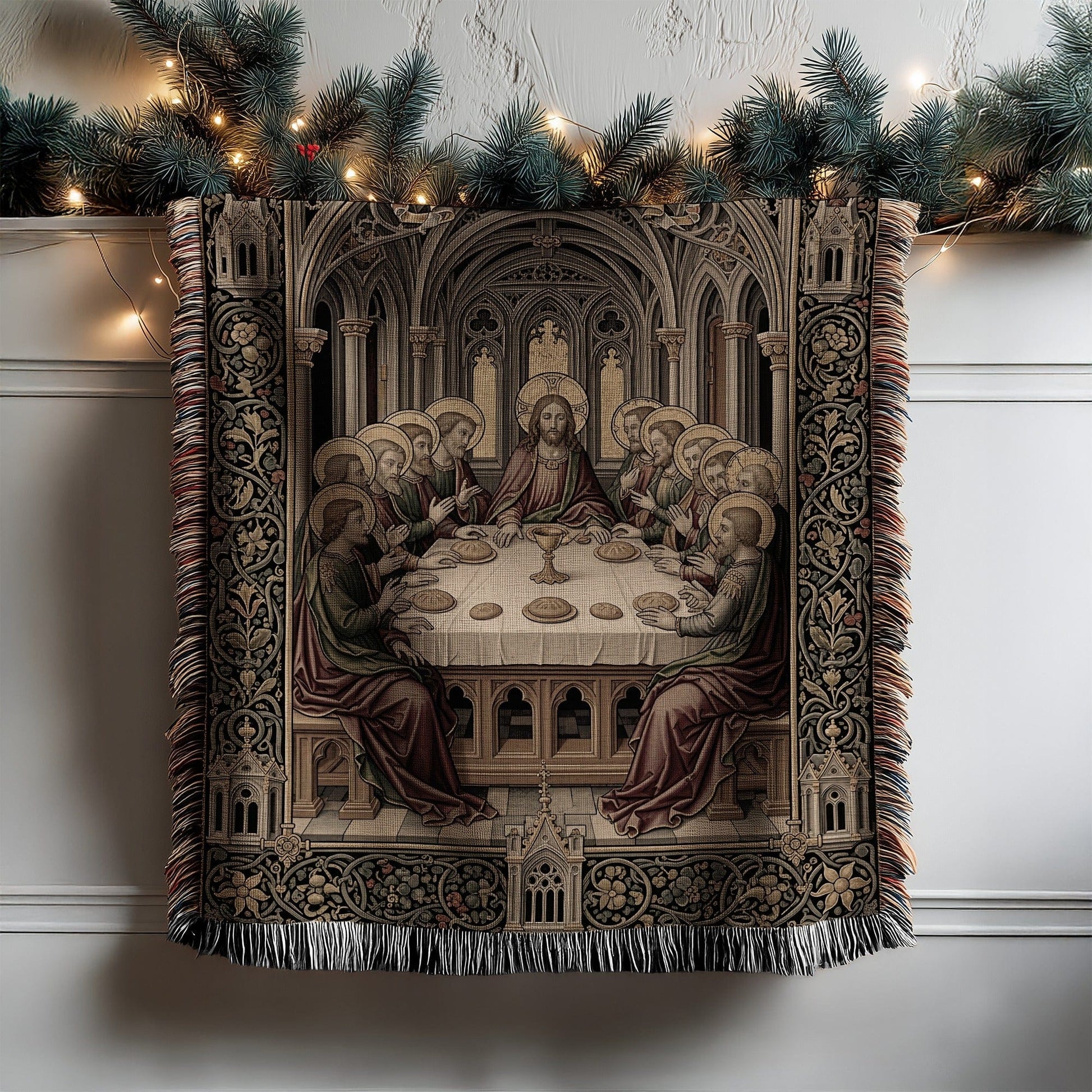 The Last Supper Christ Jesus Tapestry Throw Blanket