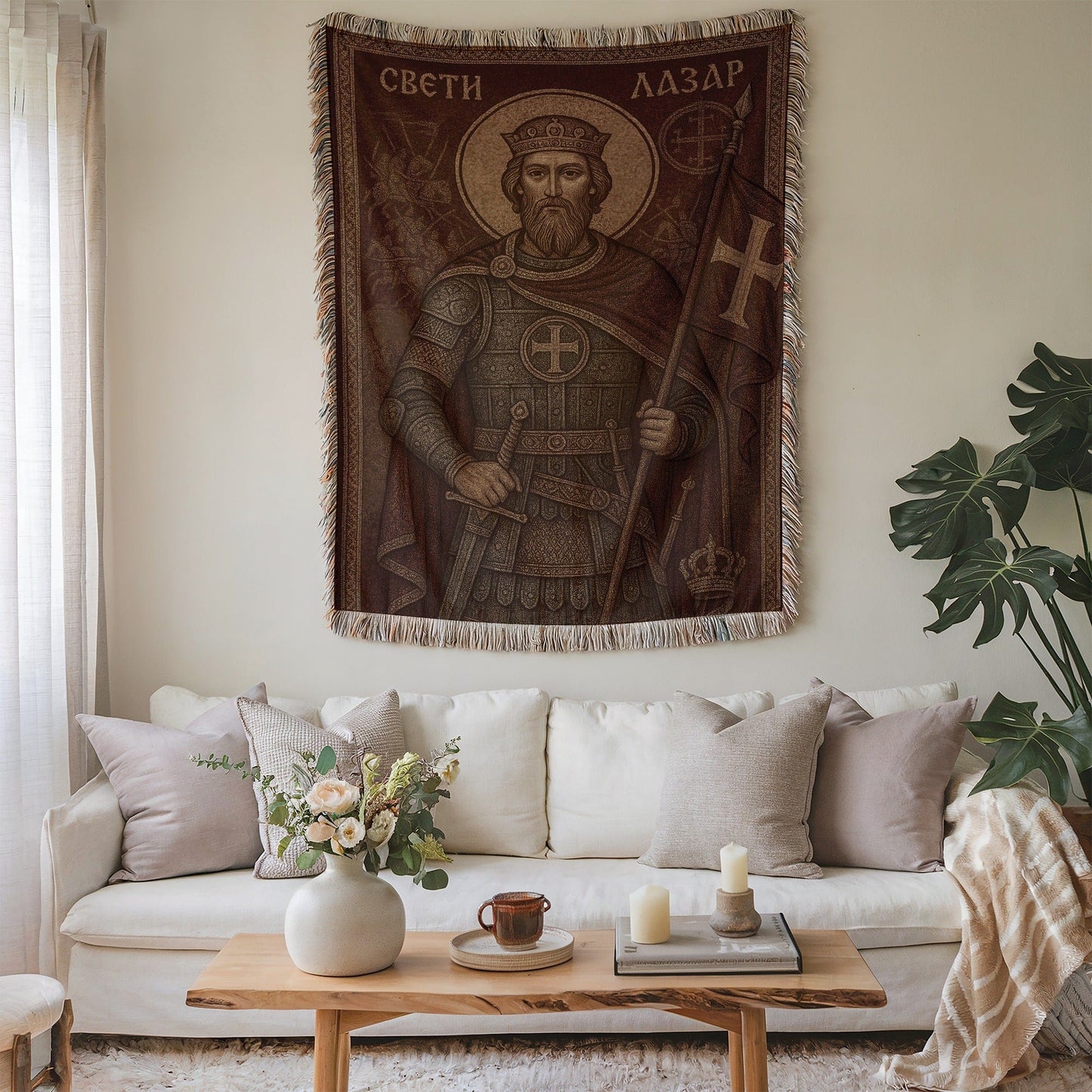 Medieval Orthodox Warrior Art Decorative Wall Hanging