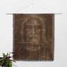 Shroud Of Turin Image Artistic Depiction Jesus Woven Blanket
