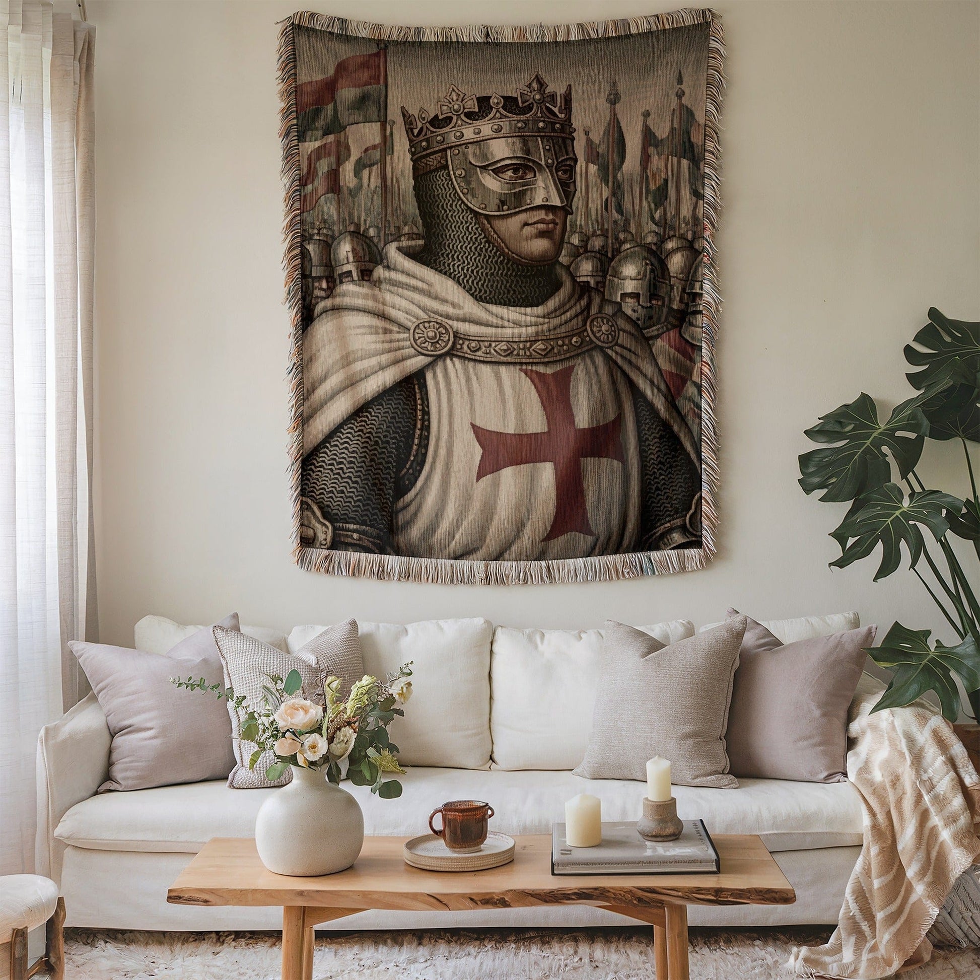 Medieval Knight Wall Tapestry Art for Home Decor