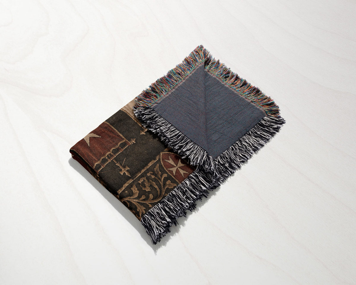 MyDesigns Seven Banners of the Christian Orders jacquard woven blanket