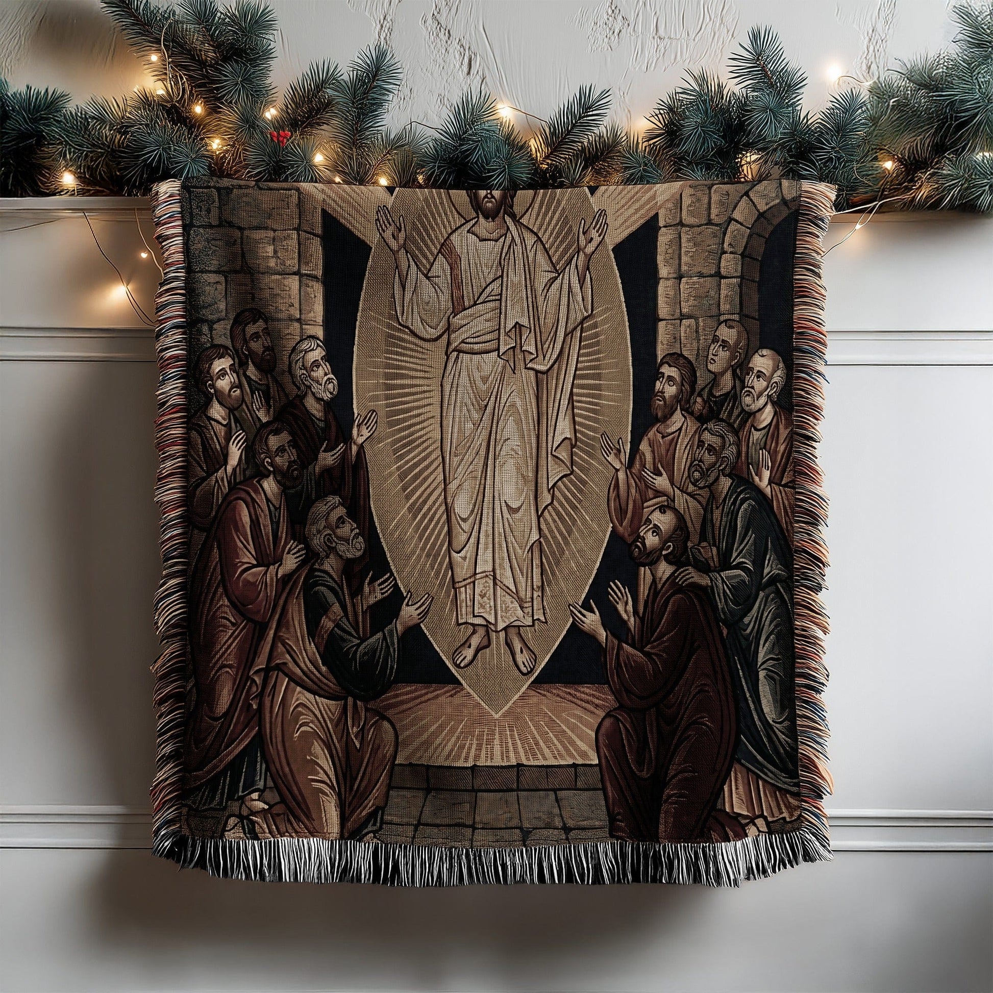 Religious Themed Decorative Wall Hanging Textile Art