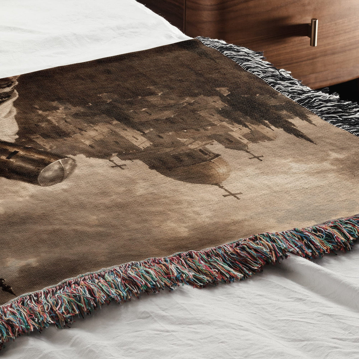 MyDesigns Saint Lazarus I The Hospitaller's Work at Jerusalem jacquard woven blanket